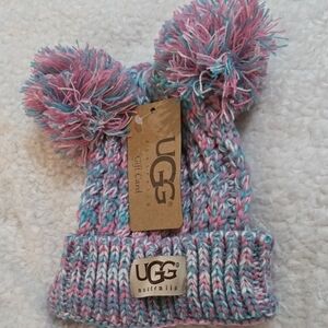 UGG Kids Multicolor Pom-Pom Beanie